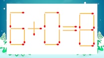 【マッチ棒クイズ】1本だけ動かして正しい式に：6+0=8？