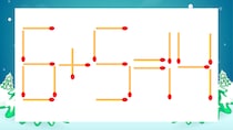 【マッチ棒クイズ】1本だけ動かして正しい式に：6+5=14？
