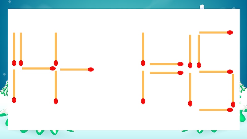 【マッチ棒クイズ】1本だけ動かして正しい式に：14-1=15？