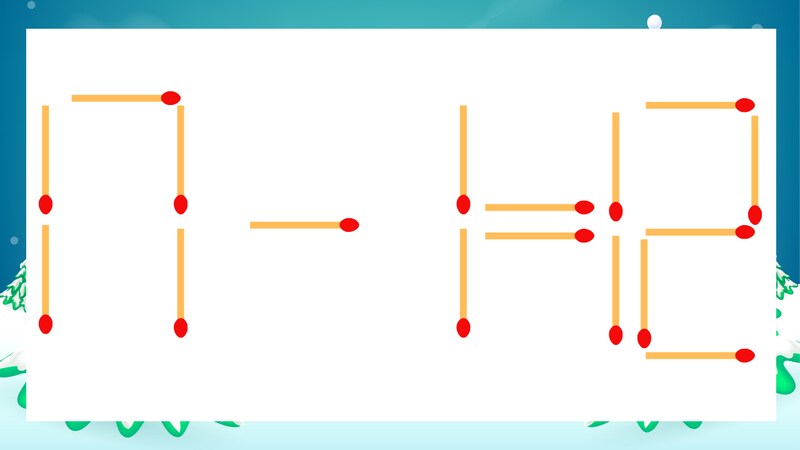 【マッチ棒クイズ】1本だけ動かして正しい式に：17-1=12？の画像
