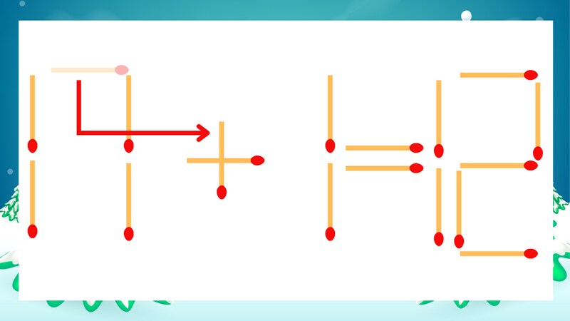 【マッチ棒クイズ】1本だけ動かして正しい式に：17-1=12？の正解画像