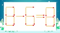 【マッチ棒クイズ】1本だけ動かして正しい式に：8-6=8？