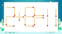 【マッチ棒クイズ】1本だけ動かして正しい式に：2+8=11？
