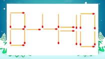 【マッチ棒クイズ】1本だけ動かして正しい式に：8-4=10？