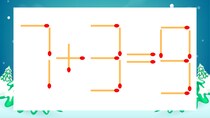 【マッチ棒クイズ】1本だけ動かして正しい式に：7+3=9？