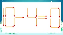 【マッチ棒クイズ】1本だけ動かして正しい式に：10-4=0？