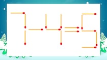 【マッチ棒クイズ】1本だけ動かして正しい式に：7-4=5？