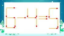 【マッチ棒クイズ】1本だけ動かして正しい式に：6-4=5？