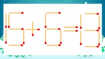 【マッチ棒クイズ】1本だけ動かして正しい式に：15+6=13？