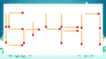 【マッチ棒クイズ】1本だけ動かして正しい式に：15+4=17？