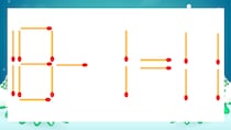 【マッチ棒クイズ】1本だけ動かして正しい式に：18-1=11？
