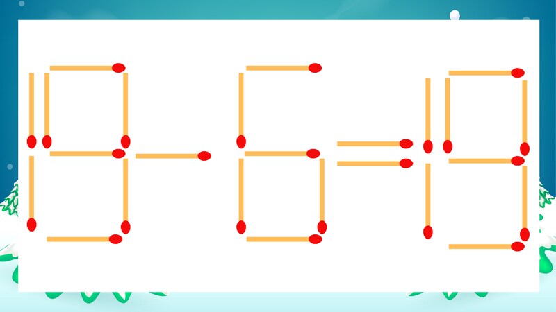 【マッチ棒クイズ】1本だけ動かして正しい式に：19-6=19？の画像