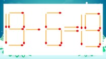 【マッチ棒クイズ】1本だけ動かして正しい式に：19-6=19？