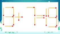 【マッチ棒クイズ】1本だけ動かして正しい式に：13+7=19？