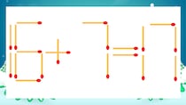 【マッチ棒クイズ】1本だけ動かして正しい式に：16+7=17？