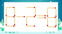 【マッチ棒クイズ】1本だけ動かして正しい式に：8-2=8？