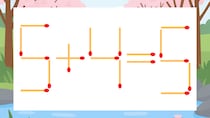 【マッチ棒クイズ】1本だけ動かして正しい式に：5+4=5？
