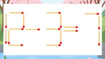 【マッチ棒クイズ】1本だけ動かして正しい式に：12-3=7？