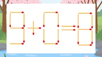 【マッチ棒クイズ】1本だけ動かして正しい式に：9+0=8？