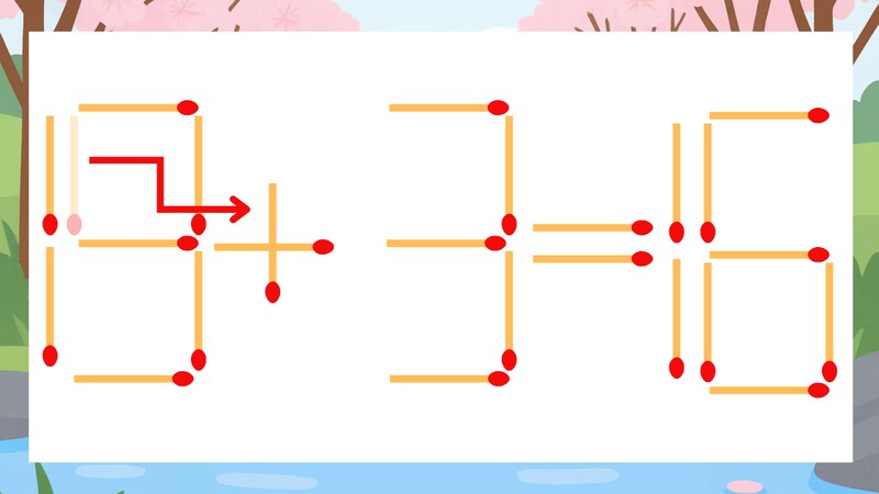 【マッチ棒クイズ】1本だけ動かして正しい式に:19-3=16?の正解画像