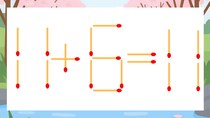 【マッチ棒クイズ】1本だけ動かして正しい式に：11+6=11？