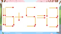 【マッチ棒クイズ】1本だけ動かして正しい式に：16+5=13？