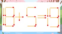 【マッチ棒クイズ】1本だけ動かして正しい式に：18+5=19？