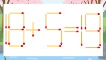 【マッチ棒クイズ】1本だけ動かして正しい式に：18+5=19？