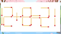 【マッチ棒クイズ】1本だけ動かして正しい式に：12+8=21？