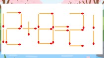 【マッチ棒クイズ】1本だけ動かして正しい式に：12+8=21？