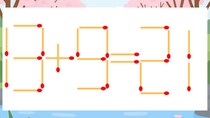 【マッチ棒クイズ】1本だけ動かして正しい式に：13+9=21？