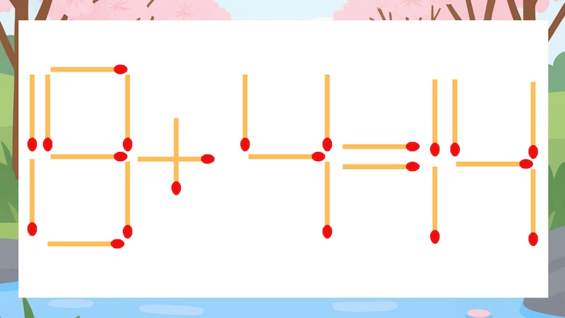 【マッチ棒クイズ】1本だけ動かして正しい式に：19+4=14？の画像