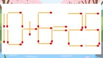 【マッチ棒クイズ】1本だけ動かして正しい式に：10+6=25？
