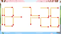 【マッチ棒クイズ】1本だけ動かして正しい式に：18-7=26？