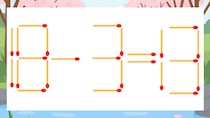 【マッチ棒クイズ】1本だけ動かして正しい式に：18-3=13？