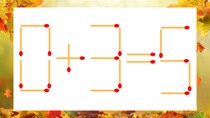 【マッチ棒クイズ】1本だけ動かして正しい式に：0＋3＝5？