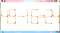 【マッチ棒クイズ】1本だけ動かして正しい式に：49-16=24？