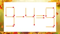 【マッチ棒クイズ】1本だけ動かして正しい式に：9−4＝9？