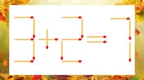 【マッチ棒クイズ】1本だけ動かして正しい式に：3＋2＝7？