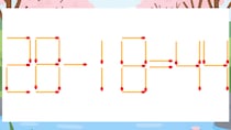 【マッチ棒クイズ】1本だけ動かして正しい式に：28-18=44？
