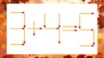 【マッチ棒クイズ】1本だけ動かして正しい式に：3＋4＝5？