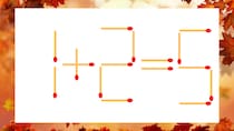 【マッチ棒クイズ】1本だけ動かして正しい式に：1＋2＝5？
