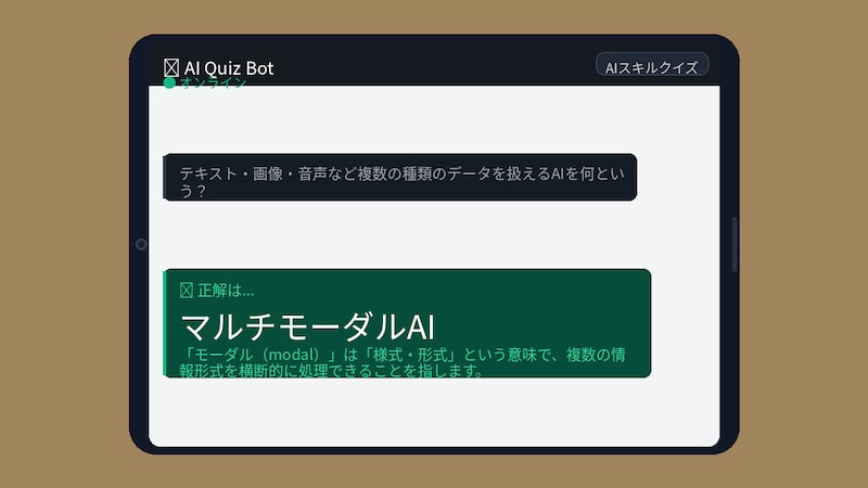 【AIクイズ】これ知らないと「AI分かってる風」がバレますの正解画像