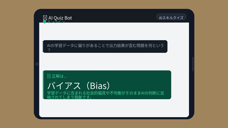 【AIクイズ】AIが差別する？知らないとヤバいこの用語！の正解画像
