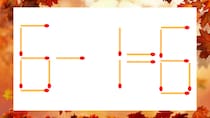 【マッチ棒クイズ】1本だけ動かして正しい式に：6−1＝6？