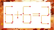 【マッチ棒クイズ】1本だけ動かして正しい式に：6＋6＝2？
