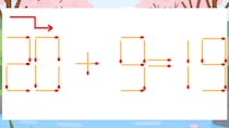 【マッチ棒クイズ】1本だけ動かして正しい式に：20+9=19？