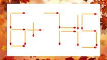 【マッチ棒クイズ】1本だけ動かして正しい式に：6＋7＝15？