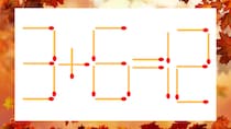 【マッチ棒クイズ】1本だけ動かして正しい式に：3＋6＝12？
