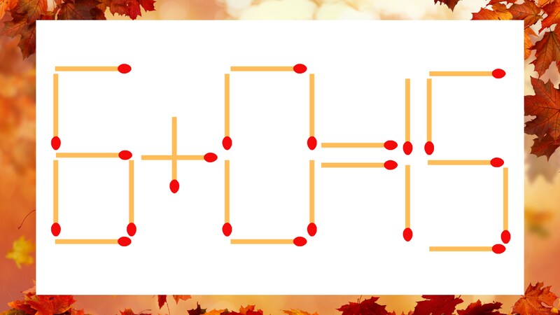 【マッチ棒クイズ】1本だけ動かして正しい式に：6＋0＝15？の画像